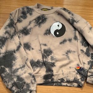 Aviator Nation Tie-Dye Yin Yang Sweater